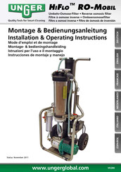 unGer HiFlo RO-Mobil Montage- & Bedienungsanleitung