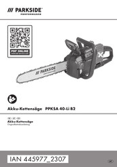 Parkside Performance PPKSA 40-Li B2 Originalbetriebsanleitung
