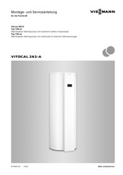 Viessmann Vitocal 262-A T2H-R290 Montage- Und Serviceanleitung Für Die Fachkraft