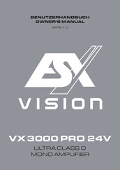 ESX VX 3000 PRO 24V Benutzerhandbuch