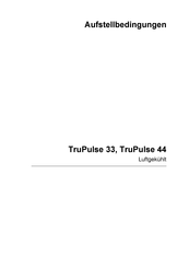 Trumpf TruPulse 44 Aufstellbedingungen