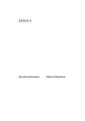 Aeg E33512-5 Benutzerinformation