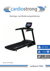 CARDIO STRONG TX90 Montage- Und Bedienungsanleitung