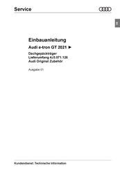 Audi 4J3.071.126 Einbauanleitung