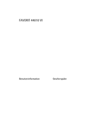 Aeg FAVORIT 44010 VI Benutzerinformation