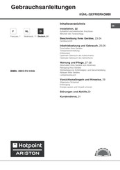 Hotpoint Ariston BMBL 2033 CV H/HA Gebrauchsanleitung