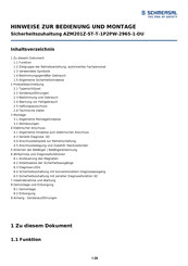 Schmersal AZM201Z-ST-T-1P2PW-2965-1-DU Bedienung Und Montage