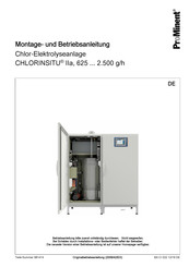 ProMinent CHLORINSITU IIa Montage- Und Betriebsanleitung