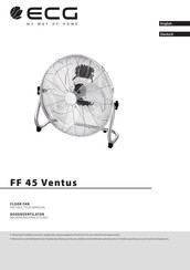 Ecg FF 45 Ventus Bedienungsanleitung