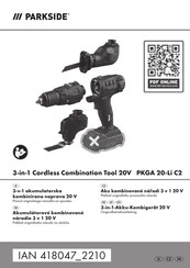 Parkside PKGA 20-Li C2 Originalbetriebsanleitung