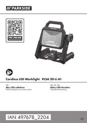 Parkside PLSA 20-Li A1 Originalbetriebsanleitung
