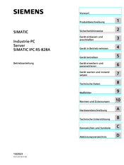 Siemens SIMATIC IPC RS-828A Betriebsanleitung