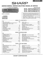 Sharp DX-361EMGY Serviceanleitung