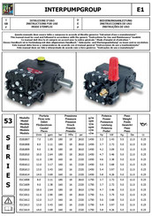 Interpump Group E1E3106 Bedienungsanleitung