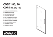 RAVAK COSD1 90 Montageanleitung