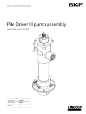 Lincoln SKF Pile Driver III Gebrauchs- Und Wartungsanleitung