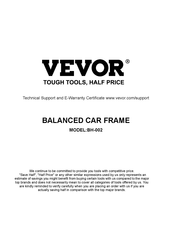 VEVOR BH-002 Bedienungsanleitung