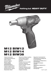 Milwaukee M12 BIW12 Originalbetriebsanleitung