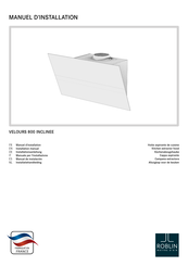 Roblin VELOURS 800 NR VERRE Installationsanleitung