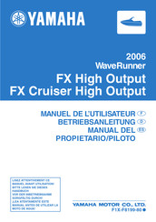 Yamaha WaveRunner FX High Output Betriebsanleitung