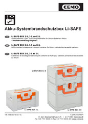 CEMO Li-SAFE 3-S Betriebsanleitung