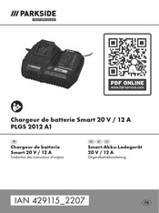 Parkside Performance PLGS 2012 A1 Originalbetriebsanleitung