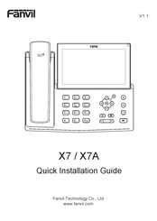 Fanvil X7A Schnellstartanleitung