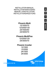 Victron energy Phoenix MultiPlus 12/2500/120 Installationsanleitung