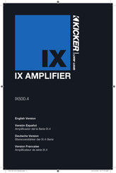 Kicker IX.4 Serie Bedienungsanleitung