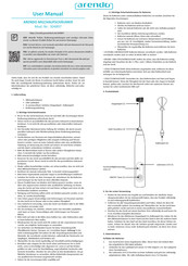 Arendo 304897 Kurzanleitung