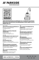 Parkside Performance PRDSP 20-Li C2 Bedienungs- Und Sicherheitshinweise Originalbetriebsanleitung