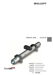 Balluff BTL6-V1 E-M A1-S115 Serie Kurzanleitung