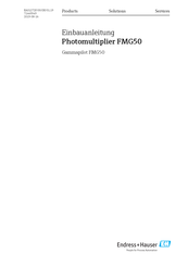 Endress+Hauser FMG50 Einbauanleitung
