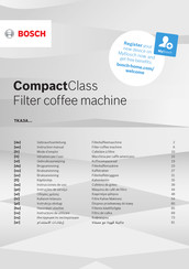 Bosch TKA3A-Serie Gebrauchsanleitung