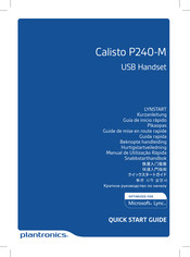 Plantronics Calisto P240-M Kurzanleitung