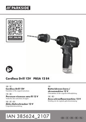 Parkside PBSA 12 E4 Originalbetriebsanleitung