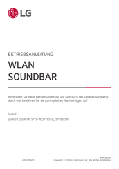 LG SPT85-SR Betriebsanleitung