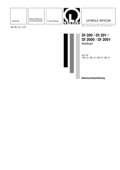 LEYBOLD DI2000 Gebrauchsanleitung