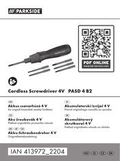 Parkside PASD 4 B2 Originalbetriebsanleitung