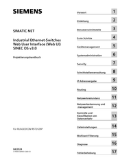 Siemens SIMATIC NET SINEC OS v3.0 Projektierungshandbuch