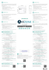 Airzone AZPV8WIRE01 Kurzanleitung