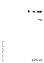 thomann DP-33 Bedienungsanleitung
