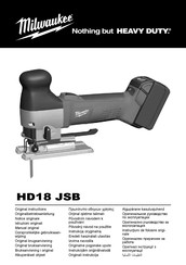 Milwaukee HD18 JSB Originalbetriebsanleitung