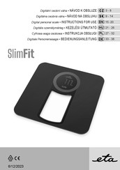 Eta SlimFit Bedienungsanleitung