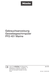 Miele PFD 401 U Gebrauchsanweisung