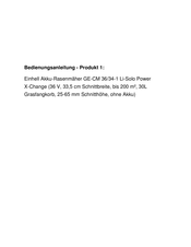 EINHELL GE-CM 36/34-1 Li Originalbetriebsanleitung