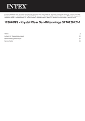 Intex SF80220RC-1 Benutzerhandbuch