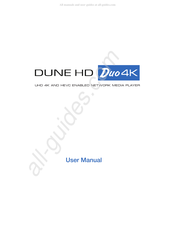 Dune HD DUO 4K Bedienungsanleitung