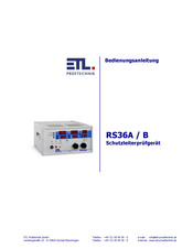 ETL RS36A Bedienungsanleitung
