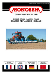 Monosem CHASSIS REPLIABLE 3 NIVEAUX Bedienungsanleitung